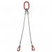 Wire rope slings - Two leg sling 10mm dia. rope 331636