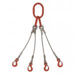 Wire rope slings - Four leg sling 10mm dia. rope 331655