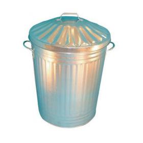 Galvanised steel dustbins 344197