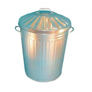Galvanised steel dustbins 344197