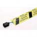 In the photo, there is a roll of slingsby cable management cable protection tape, which is made of a durable and thick material. The tape has a yellow and black striped design, and it is wrapped around multiple cables, providing a secure and organized solution for cable management.