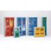 Mesh door cupboards Tall slim cupboard - Choice of four colours 347810