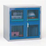 Mesh door cupboards Low double door cupboard - chooce of four colours 347815