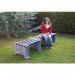 Recycled plastic furniture - Backless bench - pale granite 347961