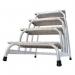 Static aluminium machinery steps 349031