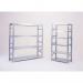 Boltless zinc plated steel shortspan shelving, 6-shelf add-on bays 349154