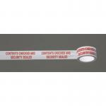 Polypropylene message tape - Contents checked and security sealed, 36 rolls 349887