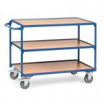 Fetra laminated wood shelf workshop trolleys with 3 shelves 354874