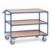 Fetra laminated wood shelf workshop trolleys with 3 shelves 354874