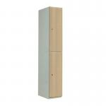Timber Door Locker Plain Light 1800 X 380 X 380 2 Comp 355043