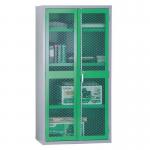 Mesh door cupboards Tall double door cupboard, four shelves - choice of four colours 355185