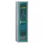 Mesh door cupboards Tall slim cupboard - Choice of four colours 355186