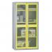 Mesh door cupboards Tall double door cupboard, four shelves - choice of four colours 355197