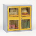 Mesh door cupboards Low double door cupboard - chooce of four colours 355199