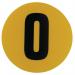 Warehouse Floor Id Marker 190 mm Diameter - Number 0 356810