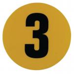 Warehouse Floor Id Marker 190 mm Diameter - Number 3 356813
