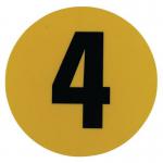 Warehouse Floor Id Marker 190 mm Diameter - Number 4 356814
