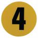 Warehouse Floor Id Marker 190 mm Diameter - Number 4 356814