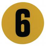 Warehouse Floor Id Marker 190 mm Diameter - Number 6 356816