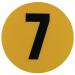 Warehouse Floor Id Marker 190 mm Diameter - Number 7 356817