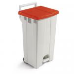 Plastic Bin Derby 90 L White With Pedal 