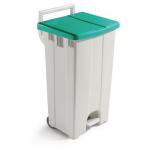 Plastic Bin Derby 90 L White With Pedal 