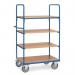 Fetra tall melamine shelf trolleys with 4 shelves, 1800mm tall 357354