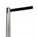 Tensabarrier Advance retractable belt barrier system - standard 50mm web post - Chrome post 357507