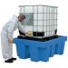 Plastic IBC sump pallet - Pallet with grid 357763