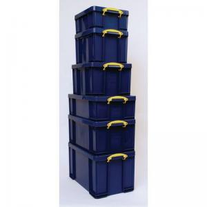 Opaque blue Really Useful Box containers 357830