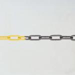 Galvanised Steel barrier chains and hooks - plastic coated 358261