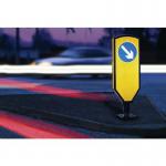 Rebound Sign Post Keep Right 358941
