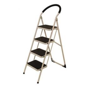 Step Ladder 4 Tread - White Frame 
