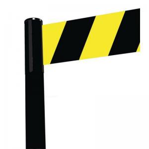 Tensabarrier Advance retractable belt barrier system - wide 150mm web