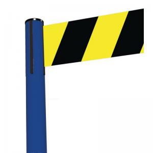 Tensabarrier Advance retractable belt barrier system - wide 150mm web