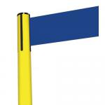 Tensabarrier Advance retractable belt barrier system - wide 150mm web post - Coloured post 359390