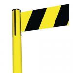 Tensabarrier Advance retractable belt barrier system - wide 150mm web post - Coloured post 359392