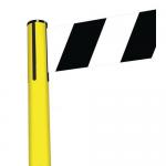 Tensabarrier Advance retractable belt barrier system - wide 150mm web post - Coloured post 359393