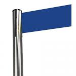 Tensabarrier Advance retractable belt barrier system - wide 150mm web post - Chrome post 359394