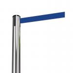 Tensabarrier® Advance retractable belt barrier system - standard 50mm web post - Chrome post 359402