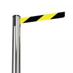 Tensabarrier Advance retractable belt barrier system - standard 50mm web post - Chrome post 359404