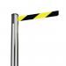 Tensabarrier® Advance retractable belt barrier system - standard 50mm web post - Chrome post 359404