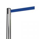 Tensabarrier Advance retractable belt barrier system - standard 50mm web post - Stainless steel post 359406