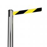 Tensabarrier® Advance retractable belt barrier system - standard 50mm web post - Stainless steel post 359408