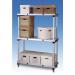 Anodised aluminium shelving - up to 480kg - Static Units 359658