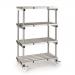 Anodised aluminium shelving - up to 480kg - Mobile units 359748