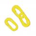 Connecting Rings Pack10 8mm Black/Yellow