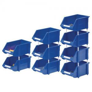 Small parts storage bins with supports 360235
