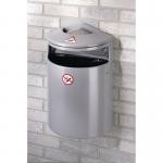 Combined litter bin and wall ashtray 360262