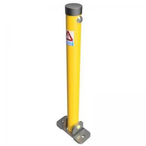 Hinged Lockable Post Key, Galv  Coated Yellow 360321